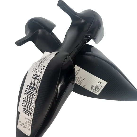 Nine West Arive Pointy Toe Pumps Black 7 - Picture 9 of 9